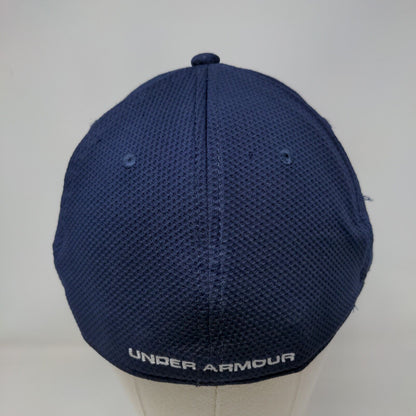 Under Armour Fitted Hat Blue Large/XL Embroidered Logo Vent Holes
