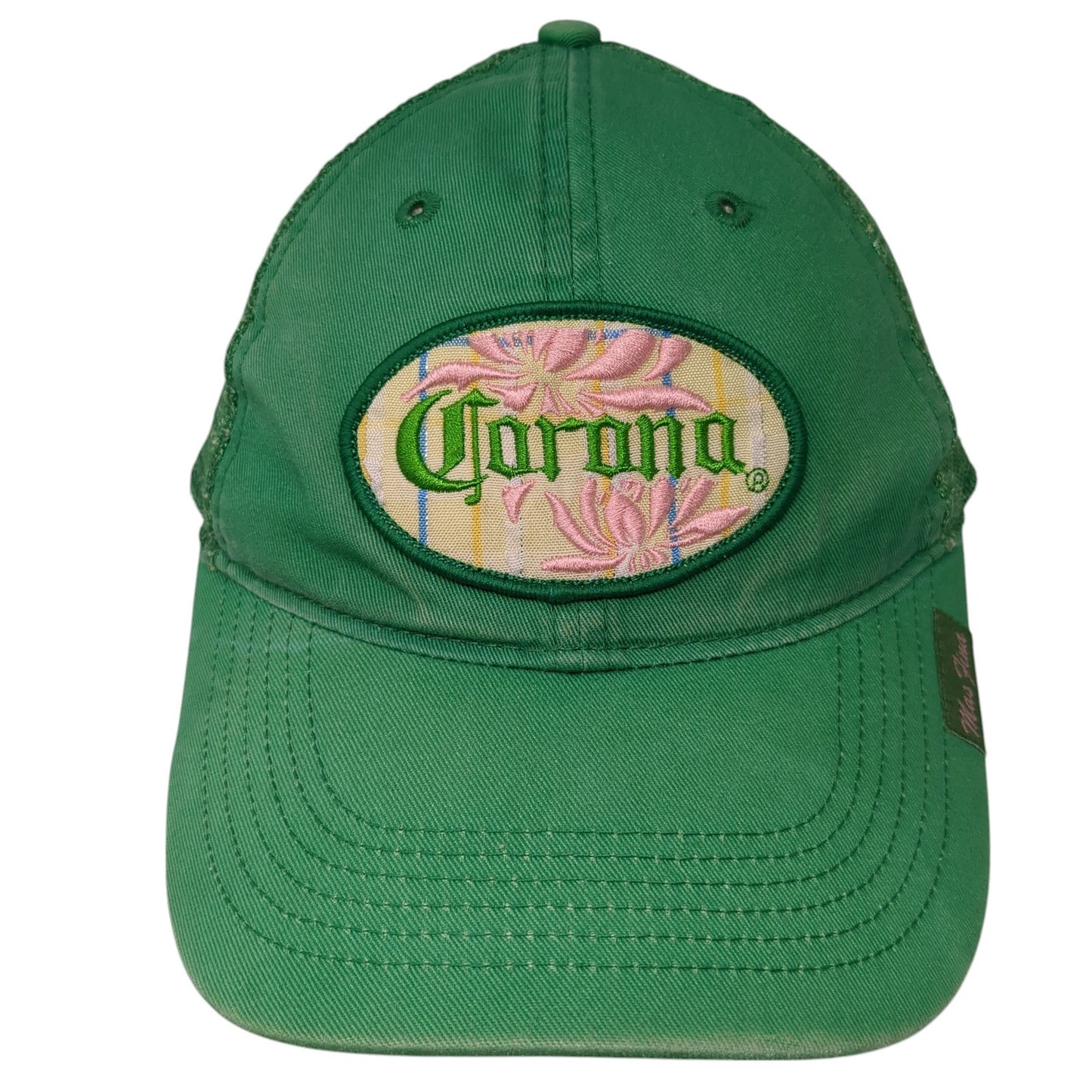 Corona Hecho En Mexico Trucker Hat Green One Size Adjustable Mesh Back Anoma