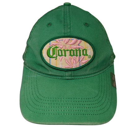 Corona Hecho En Mexico Trucker Hat Green One Size Adjustable Mesh Back Anoma