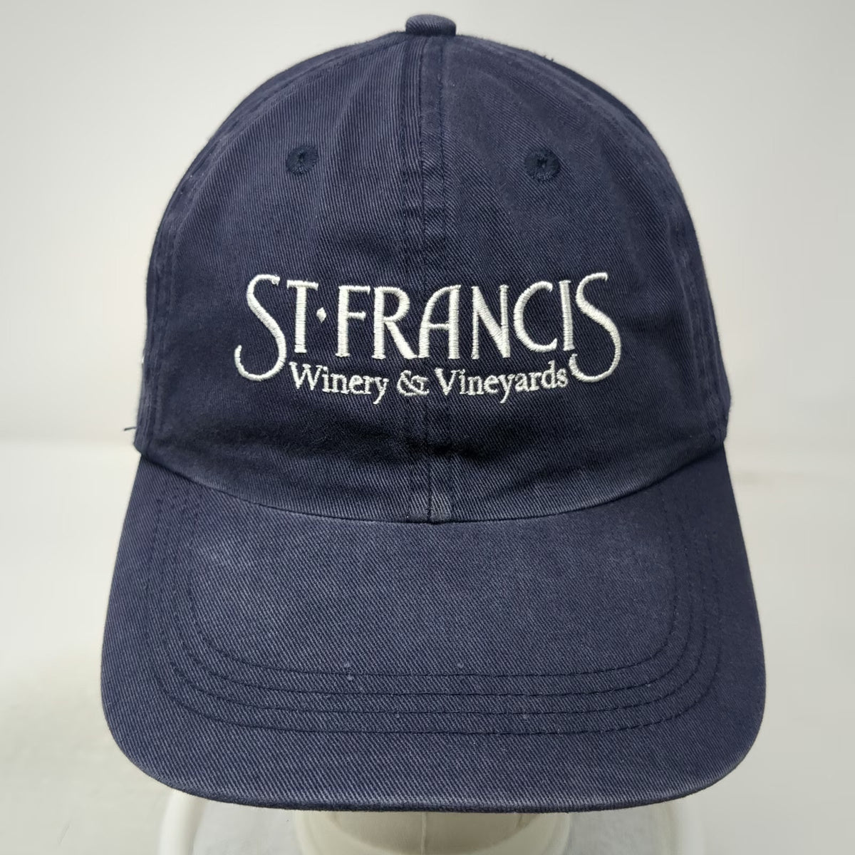Ahead Baseball Cap Blue One Size St. Francis Winery Vineyards Est 1979 Hat