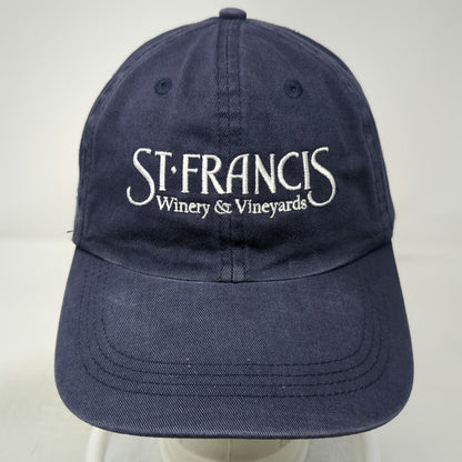 Ahead Baseball Cap Blue One Size St. Francis Winery Vineyards Est 1979 Hat