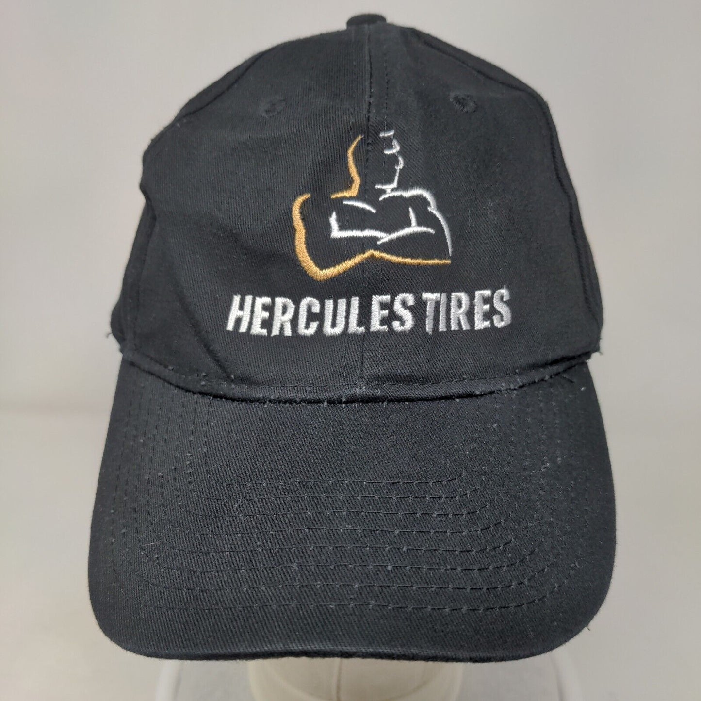 Hercules Tires Strapback Hat Black OSFM Embroidered Hit Wear