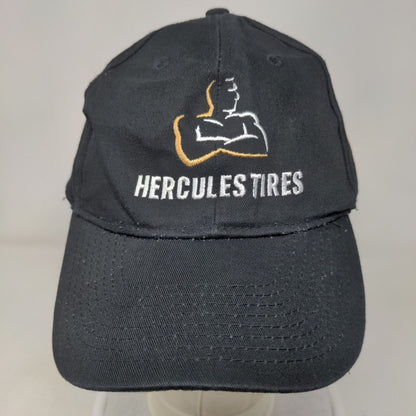 Hercules Tires Strapback Hat Black OSFM Embroidered Hit Wear