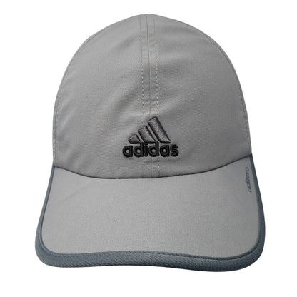 Adidas 3 Stripes Adizero Strapback Hat Gray One Size Adjustable Running