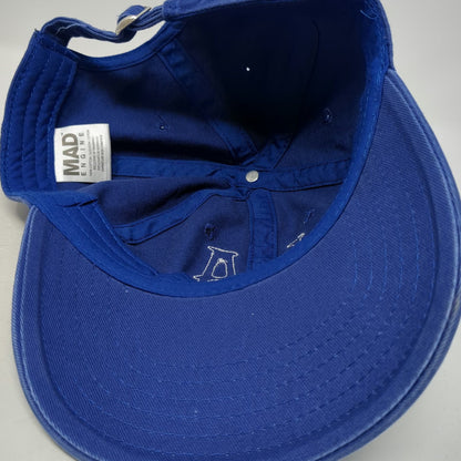 Mad Engine LA Logo Embroidered Blue Baseball Cap One Size Slideback Cotton Hat