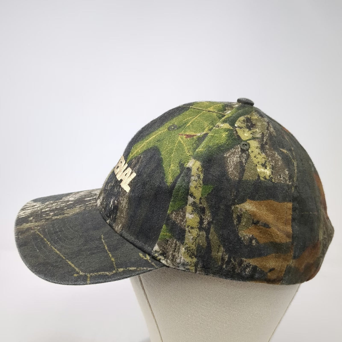 Fastenal Baseball Cap Green Camo One Size Embroidered Logo Strapback Hat