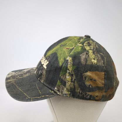 Fastenal Baseball Cap Green Camo One Size Embroidered Logo Strapback Hat