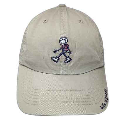 Life is Good Baseball Cap Beige One Size Jake Hiker Embroidered Cotton Hat