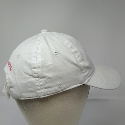 Ducks Unlimited Baseball Cap White Pink One Size Strapback Embroidered Logo Hat