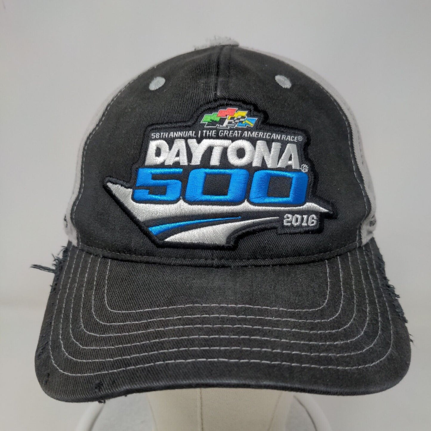 NASCAR Men's Strapback Hat Multicolor 2016 Daytona 500 Embroidered Big Logo