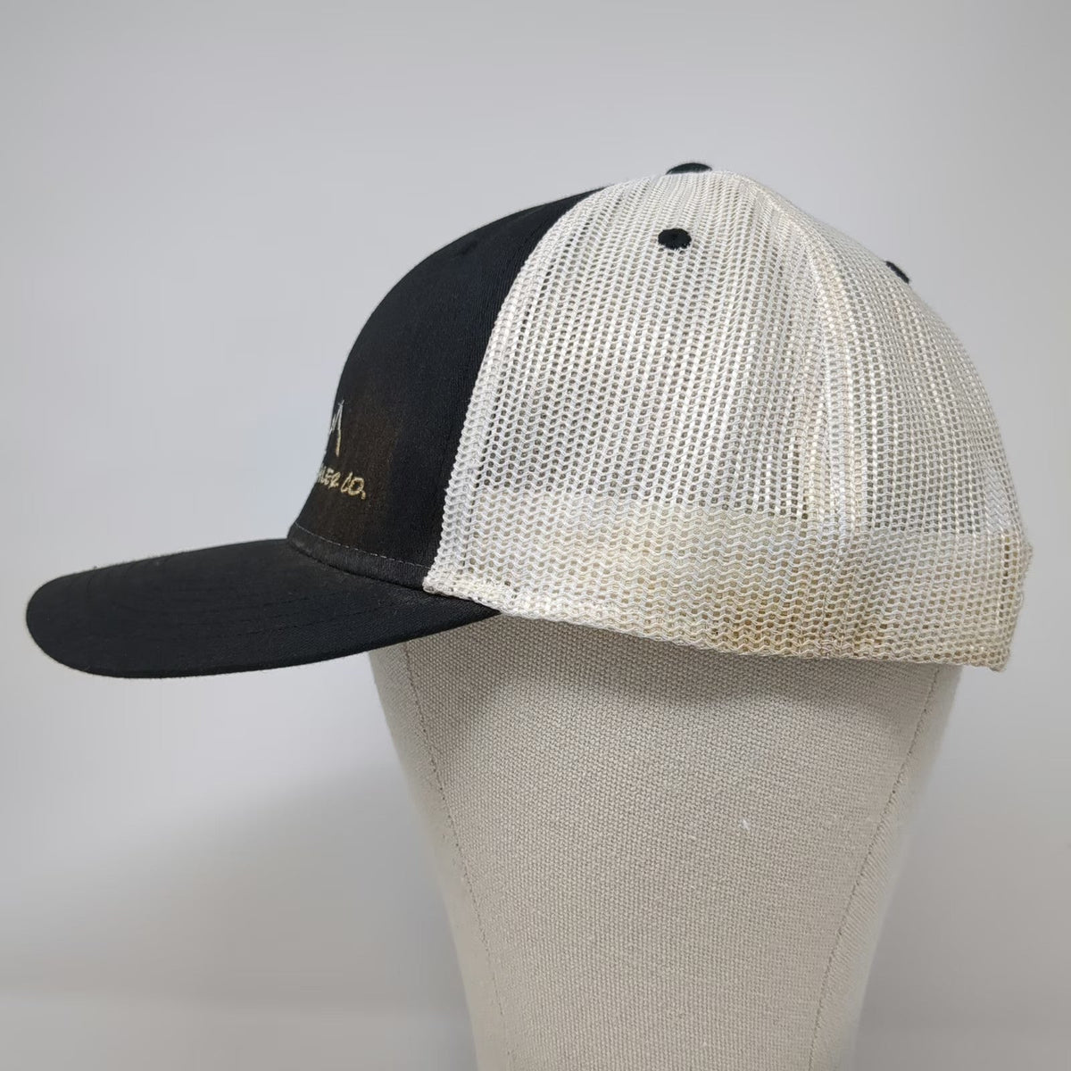 OTTO Trucker Hat Black White One Size Snake River Trailer Co Mountain Snapback