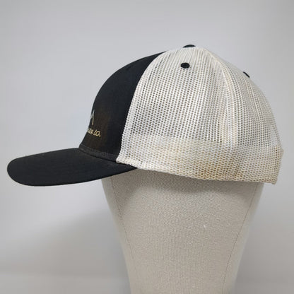 OTTO Trucker Hat Black White One Size Snake River Trailer Co Mountain Snapback