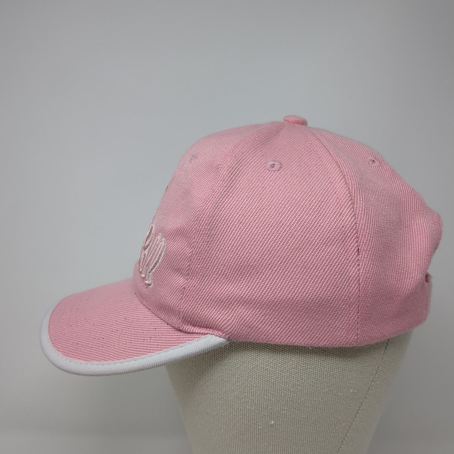 I Love Rock & Roll Baseball Cap Pink One Size Adjustable Embroidered 6 Panel