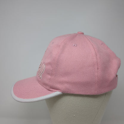 I Love Rock & Roll Baseball Cap Pink One Size Adjustable Embroidered 6 Panel