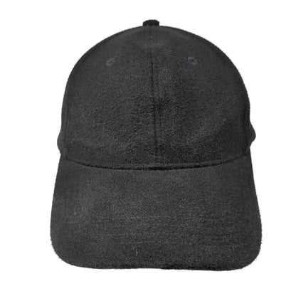 D&Y Strapback Hat Black OSFM Adjustable Solid 6 Panel Vent Holes