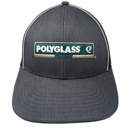 Polyglass Mapei Roofing Logo Gray Baseball Cap One Size Mesh Back Strapback Hat