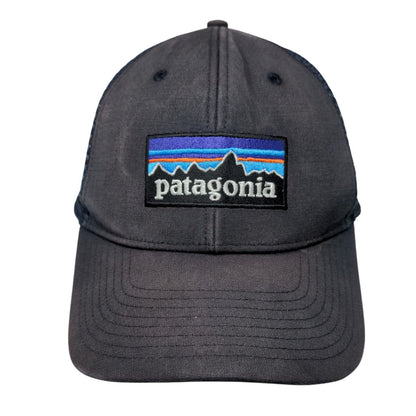Patagonia Snapback Mesh Back Trucker Hat Blue OSFA Embroidered