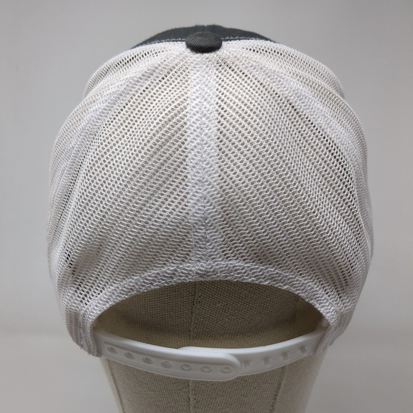 The Classics Yupoong Snapback Trucker Hat Gray OS Adjustable Mesh Back Blank