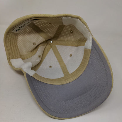Letter R Fitted Hat Yellowish-Tan AL/XL 6 Panel Augusta Sportswear
