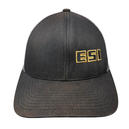 ESI Snapback Trucker Hat Black OS Adjustable Embroidered Mesh Pacific Headwear