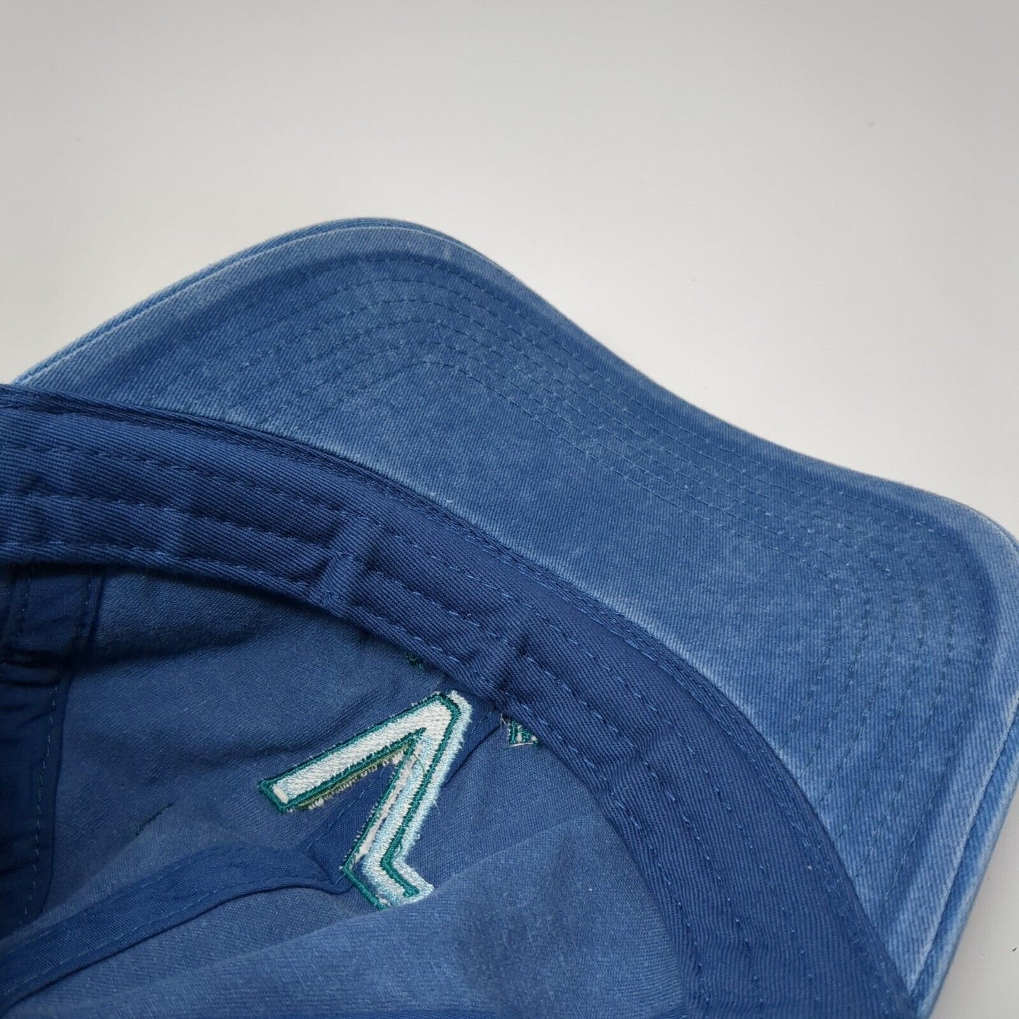 V Boise Slidebak Hat Blue One Size Adjustable Embroidered Denim 6 Panel Otto