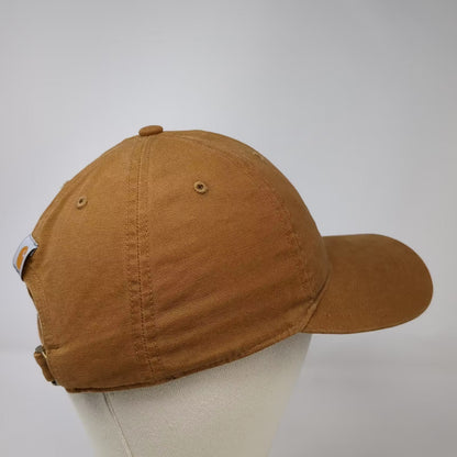 Carhartt Baseball Cap Brown One Size Script Embroidered Canvas Slideback Hat