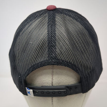 Hurley Trucker Hat Red Black Gray One Size Mesh Back Snapback Born From Water