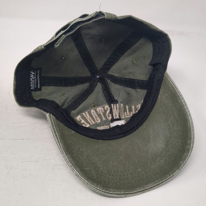 Lucky 7 Yellowstone National Park Buffalo Green One Size Baseball Cap Hat Cotton