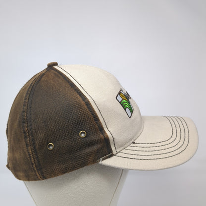 AgriGold Strapback Baseball Cap Brown One Size Adjustable Embroidered 6 Panel