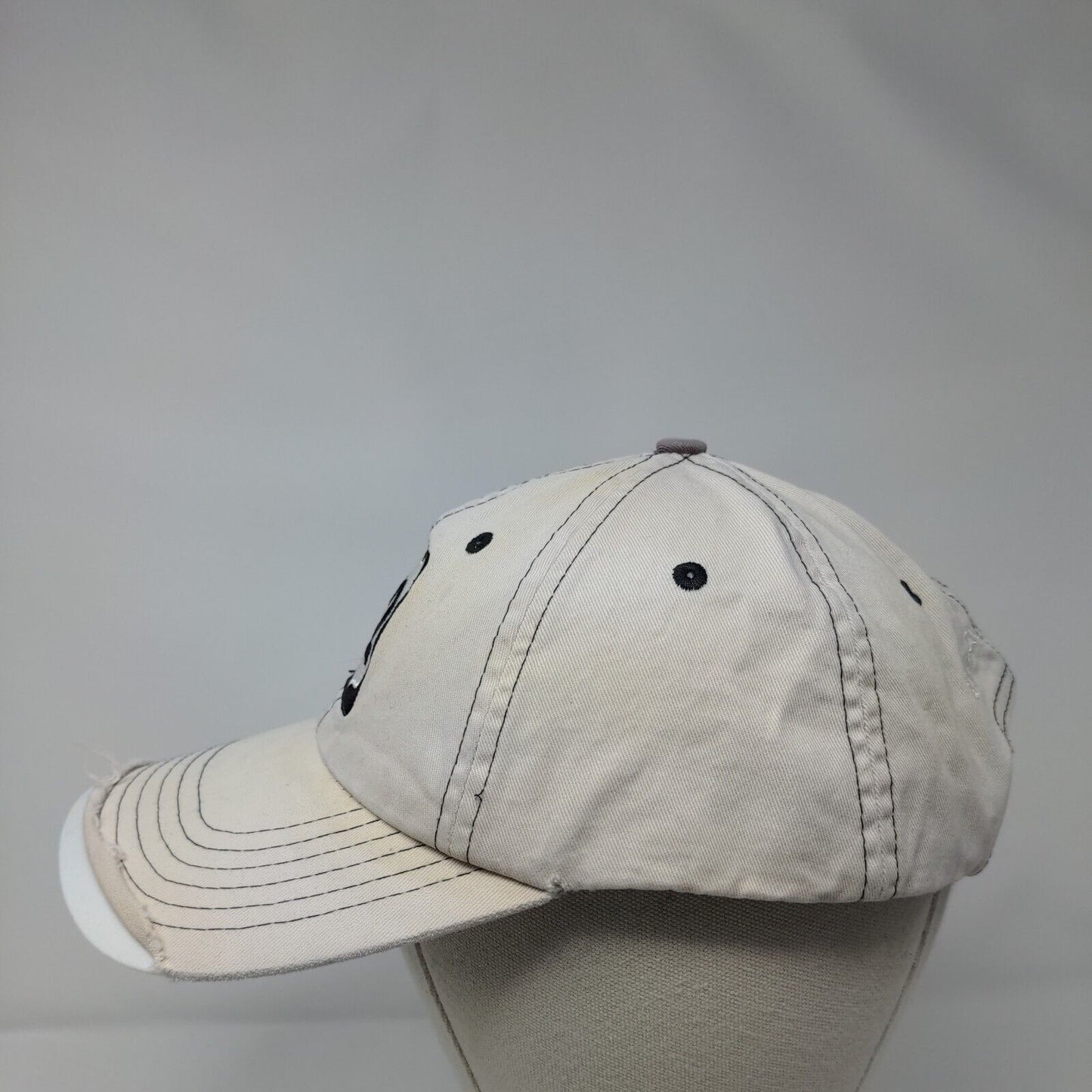 Highway 12 Ventures Strapback Hat Cream One Size Embroidered Legend