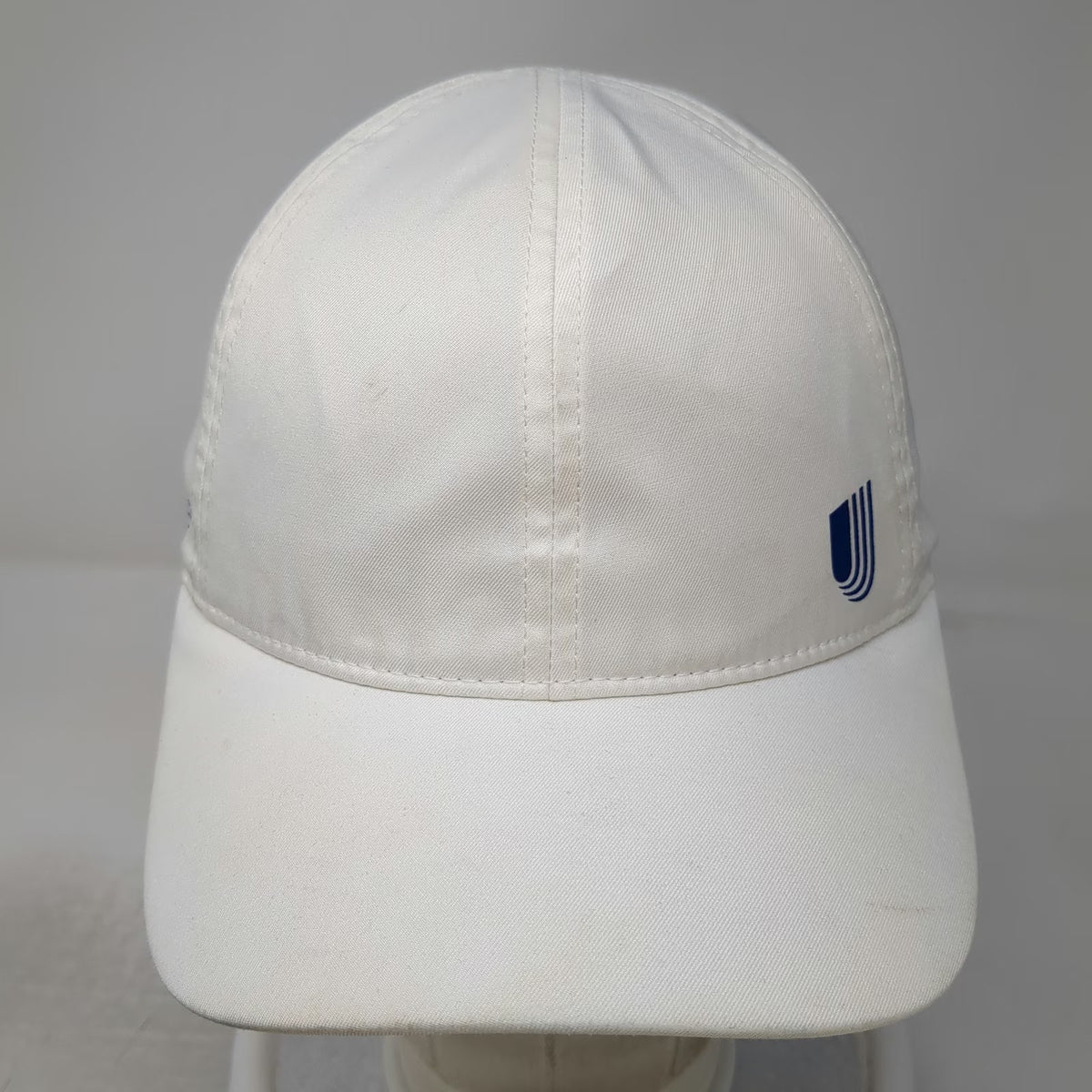United Healthcare Logo Hat White Blue One Size Recycled Polyester Baseball Cap