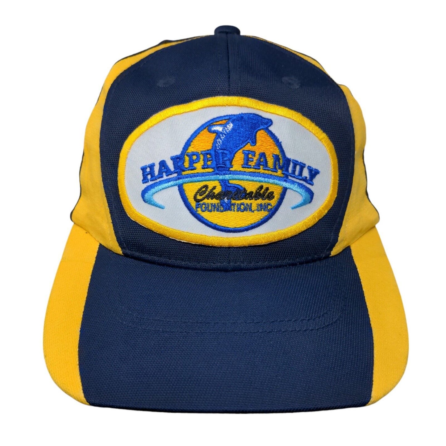 Harper Family Charitable Strapback Hat Blue One Size Embroidered Sport-Tek