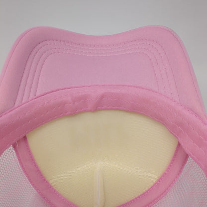 MILF Man I Love Fishing Snapback Trucker Hat Pink One Size Adjustable Mesh Back