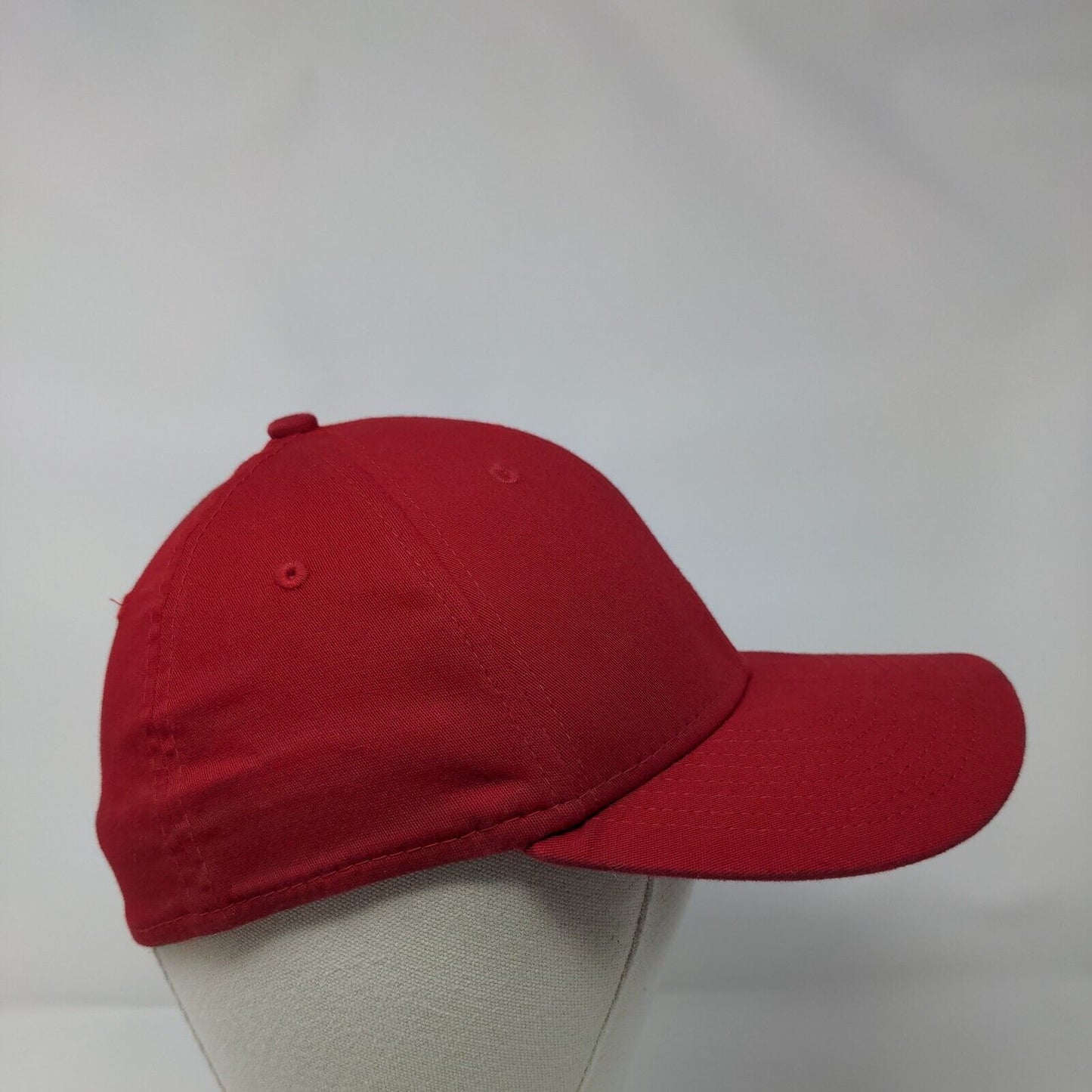 RNR Seed Fitted Hat Red M/L Embroidered Vented Holes 6 Panel 39Thirty New Era