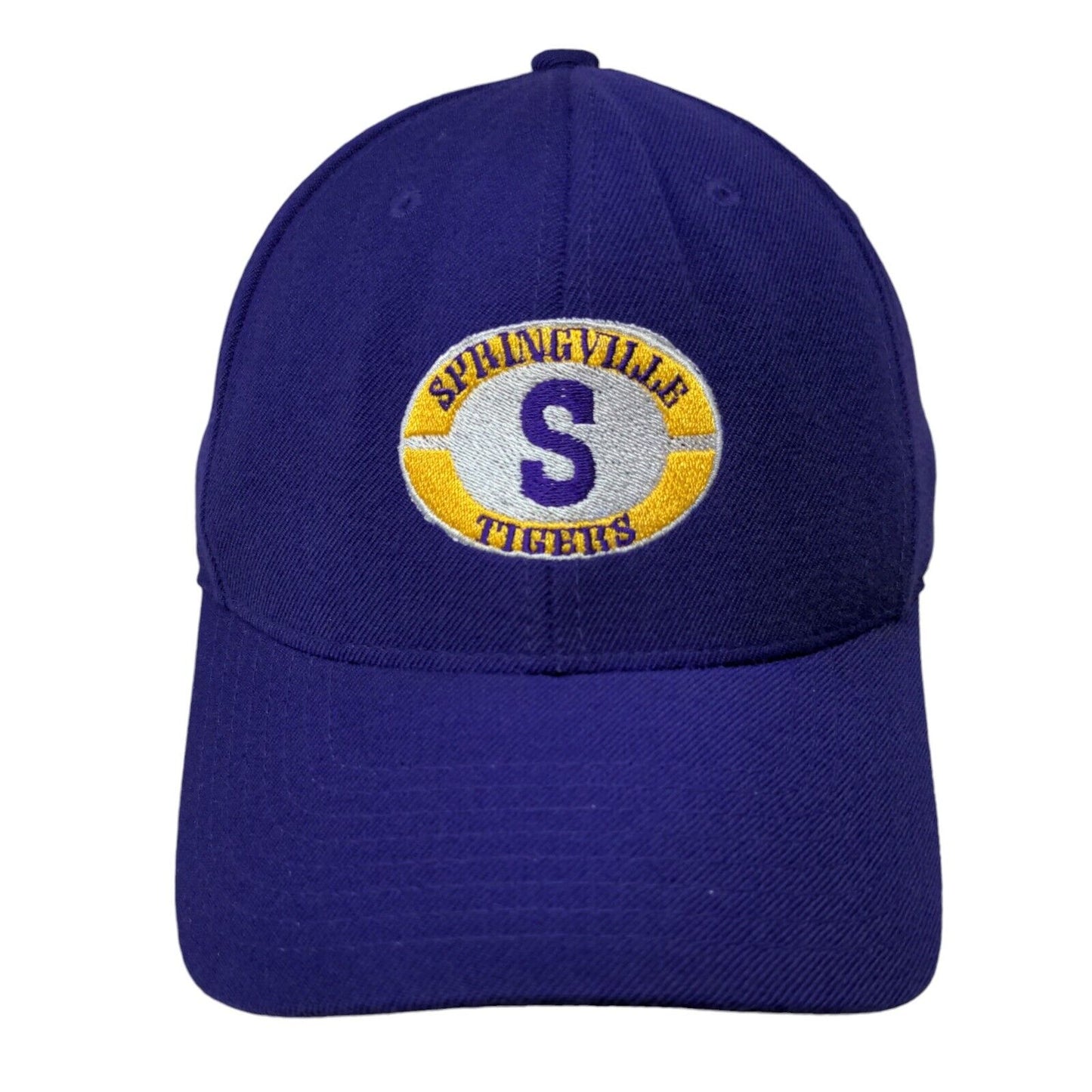 Springville Tigers Snapback Hat Purple Adult Embroidered 6 Panel Pacific