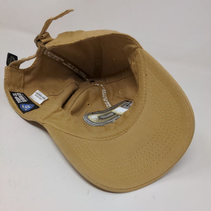 Top of the World Men's Slideback Hat Tan Purdue Boilermakers Embroidered Logo