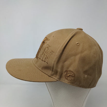 Head Global Men's Fitted Hat Tan Size 7 3/8 Embroidered NY Logo