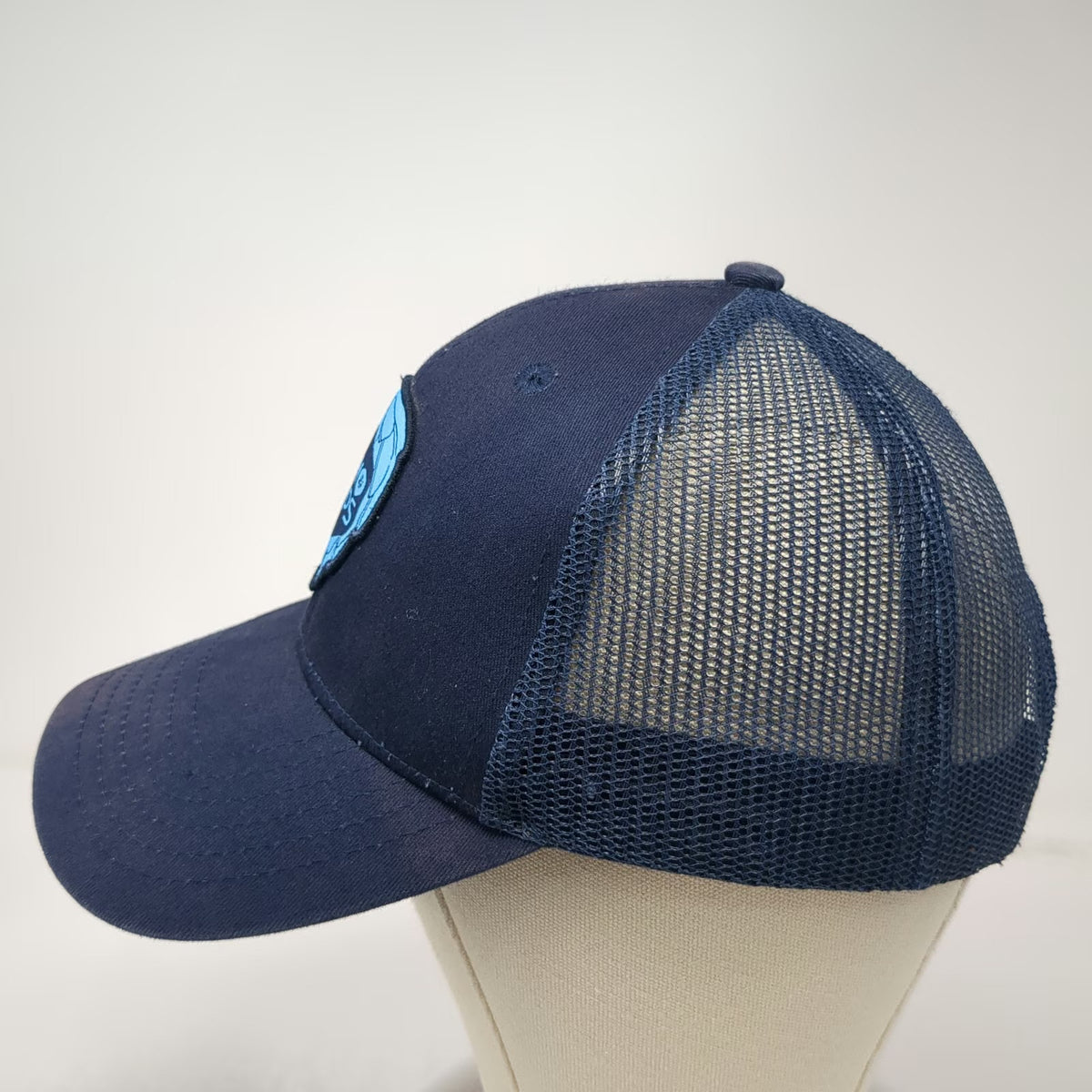 Brewery Branding Co Trucker Hat Blue One Size Snapback Cryo Hops Mesh Back