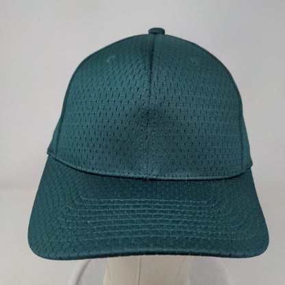 Pacific Pro Series Fitted Hat S-M Green Vented Holes 6 Panel Blank Polyester