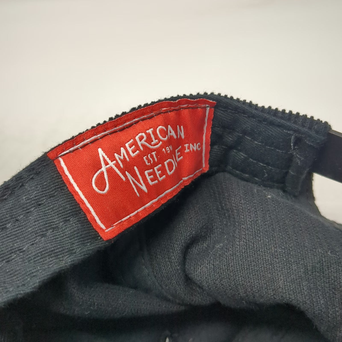 American Needle Miller High Life 5 Panel Black Hat One Size Corduroy Snapback
