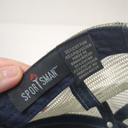 Shady Gators Strapback Trucker Hat Blue One Size Adjustable Mesh Back Sportsman