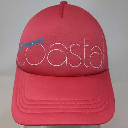 Billabong Trucker Hat Pink One Size Forever Coastal Mesh Back Snapback Foam Surf