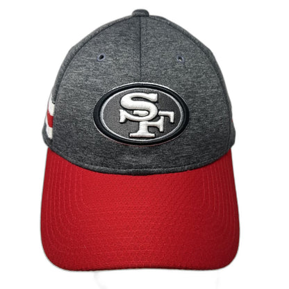 New Era 39THIRTY Baseball Cap Gray Red M San Francisco 49ers NFL Stretch Hat
