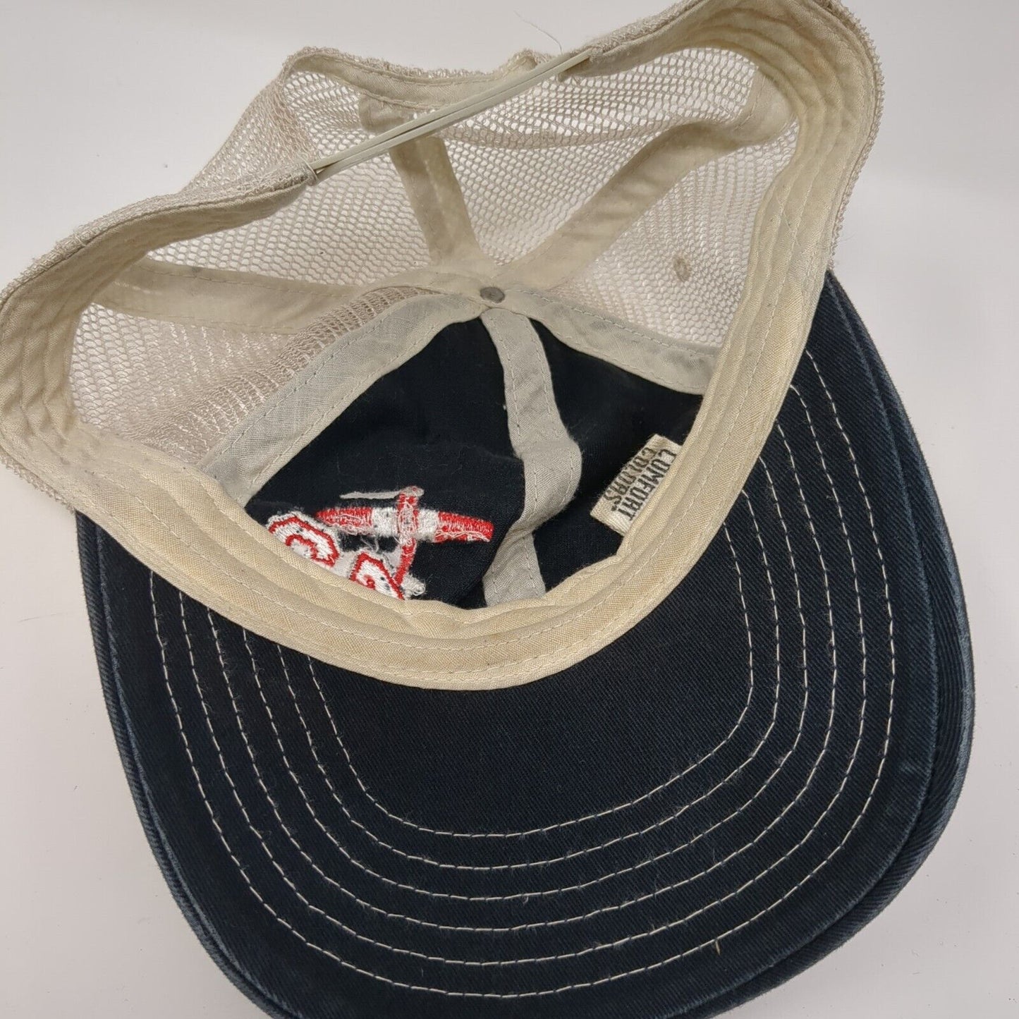43 Snapback Trucker Hat Blue OS Adjustable Embroidered Mesh Back Comfort Colors