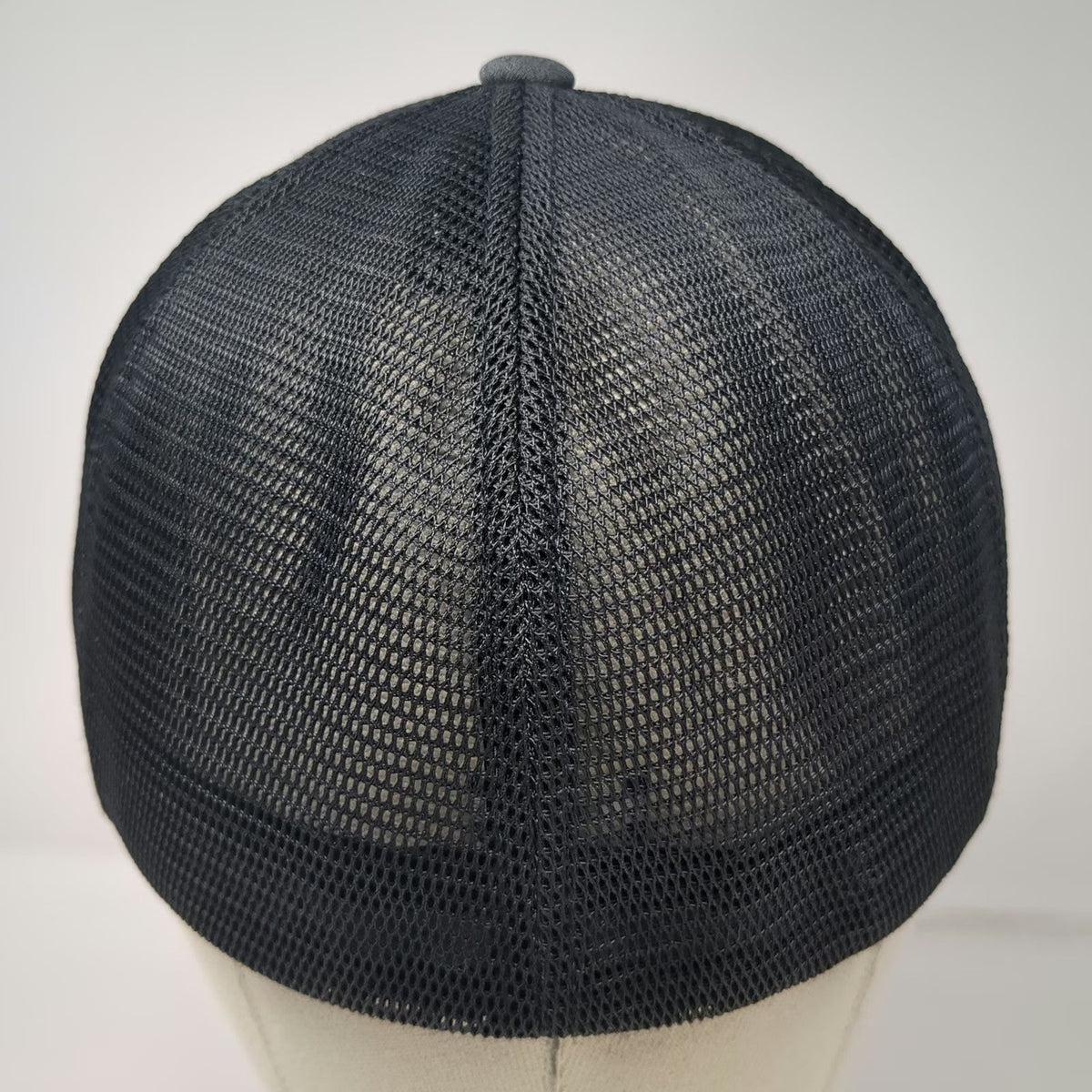 Flexfit Baseball Cap Gray XL Soldotna Trophy Lodge Alaska Fishing Mesh Hat