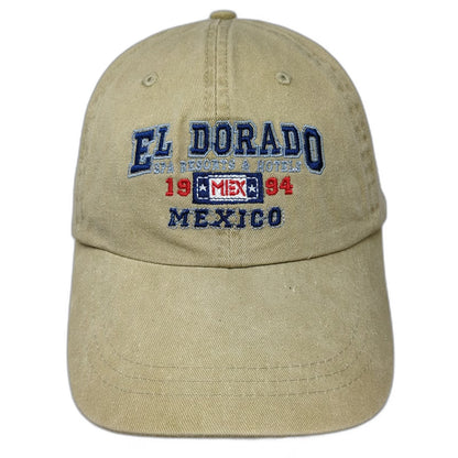 Caribbean Side Baseball Cap Beige One Size El Dorado Mexico Spa Resort Hat