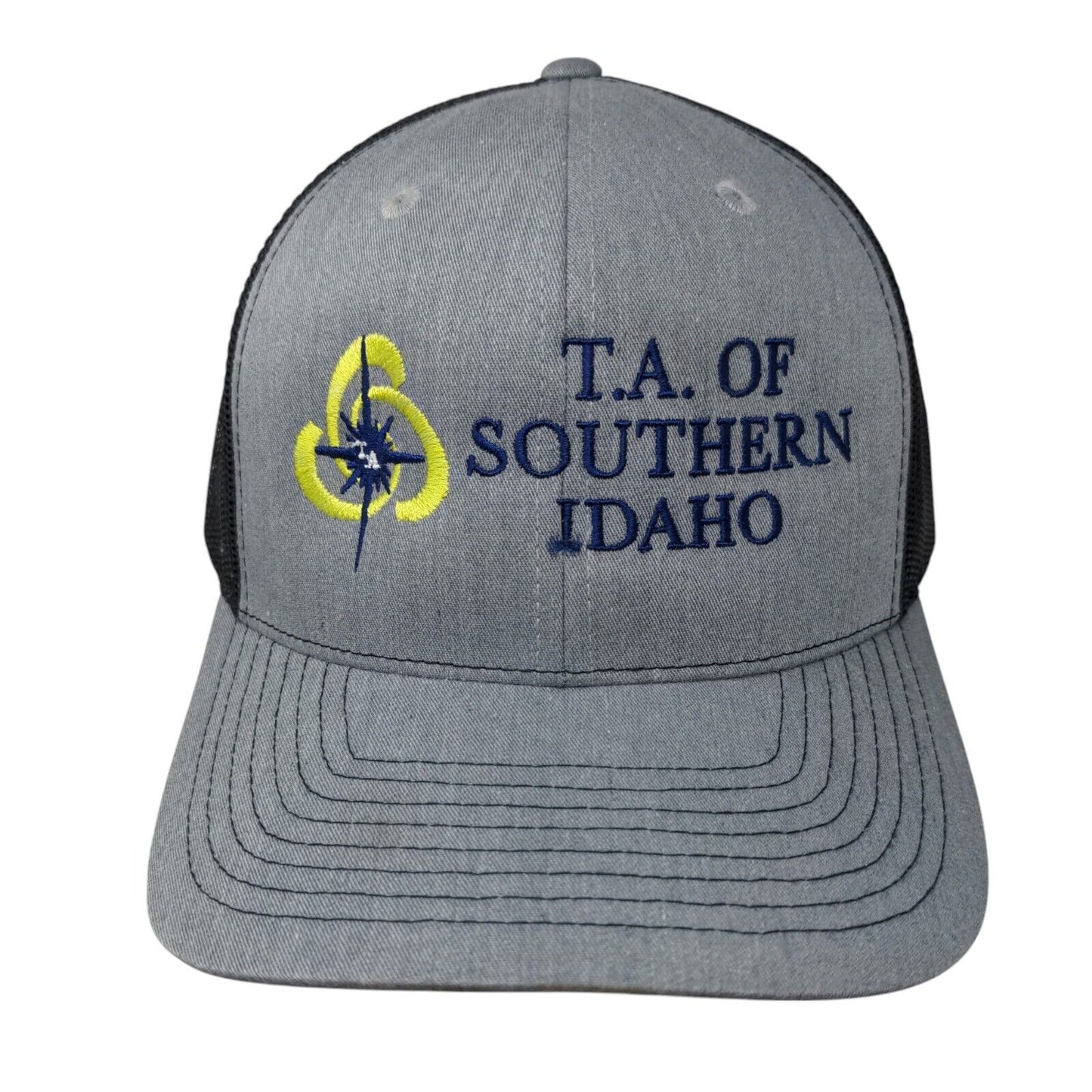 T.A. Of Southern Idaho Snapback Trucker Hat Gray One Size Adjustable Richardson