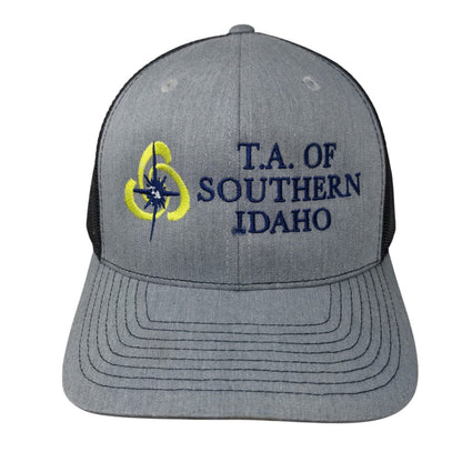 T.A. Of Southern Idaho Snapback Trucker Hat Gray One Size Adjustable Richardson