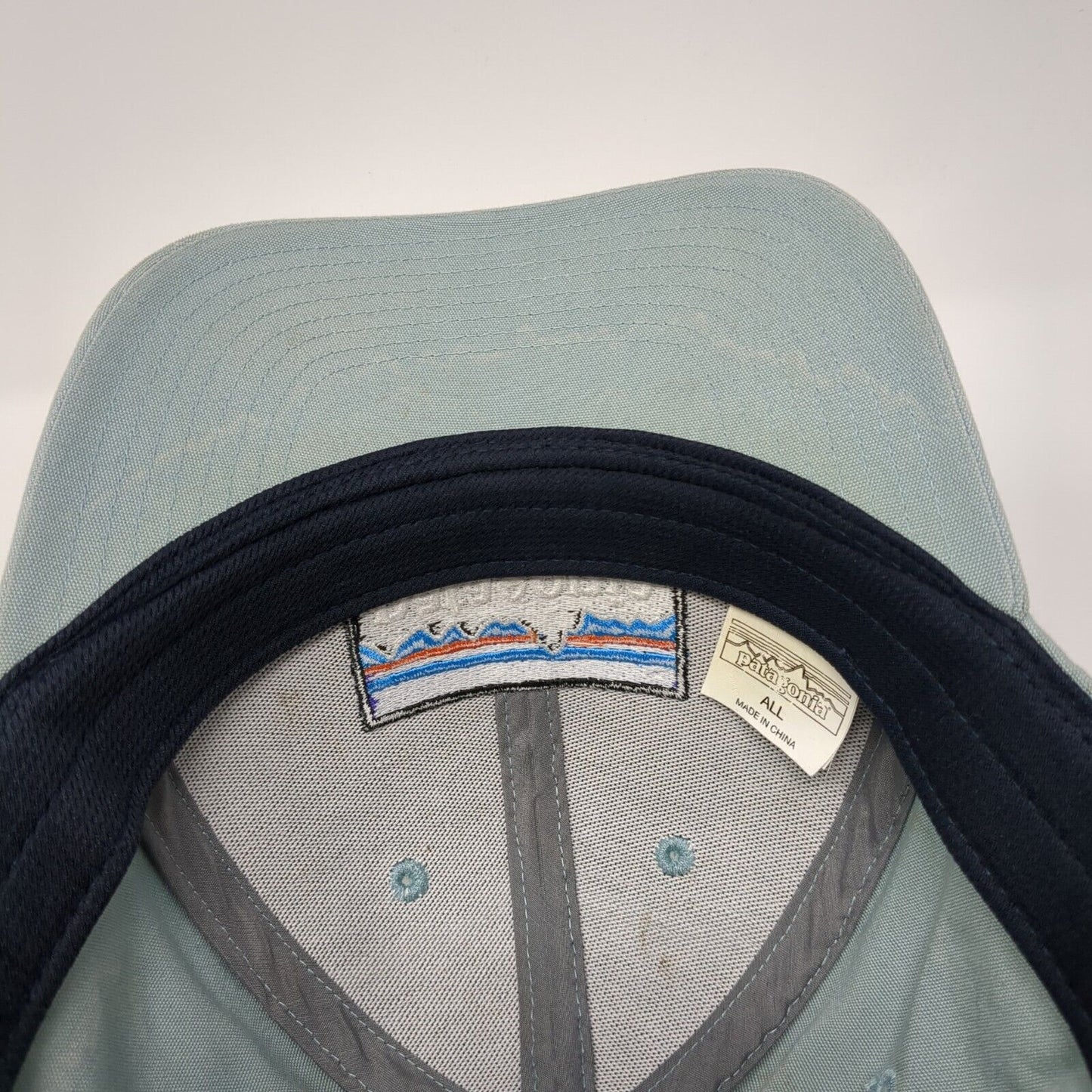Patagonia Mountain Snapback Hat Blue One Size Adjustable Embroidered