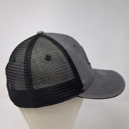 Carhartt Gray Trucker Hat One Size Mesh Snapback Workwear Embroidered Patch
